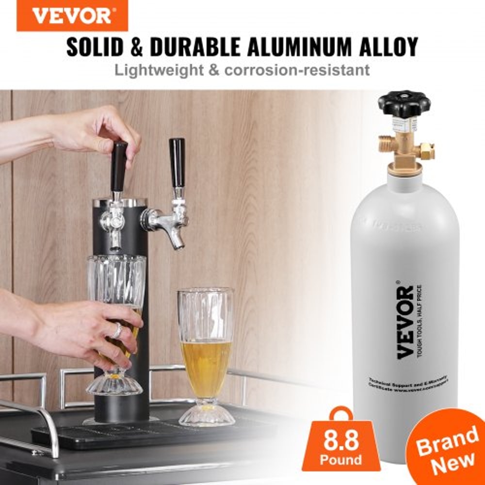 5lb CO2 Tank Heavy Duty Aluminum CO2 Cylinder With CGA320 Valve 1