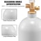 5lb CO2 Tank Heavy Duty Aluminum CO2 Cylinder With CGA320 Valve 4