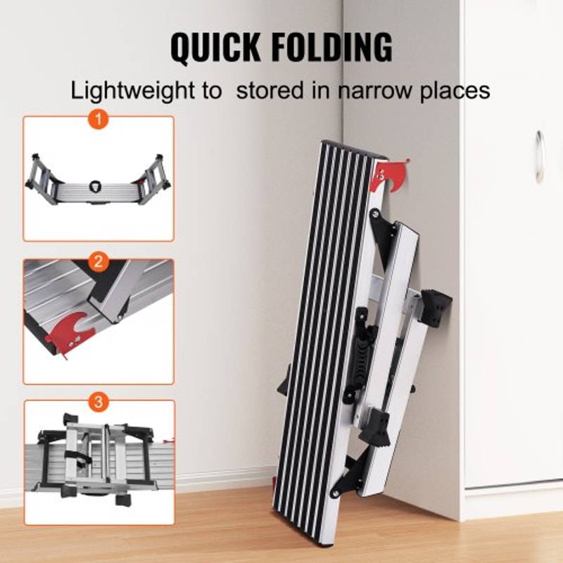 Heavy Duty Folding Aluminum Work Platform With 660lb Load Capacity 2