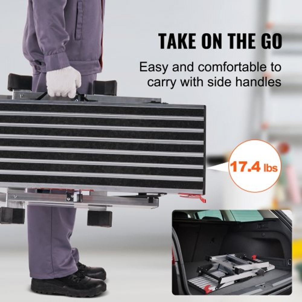 Heavy Duty Folding Aluminum Work Platform With 660lb Load Capacity 3
