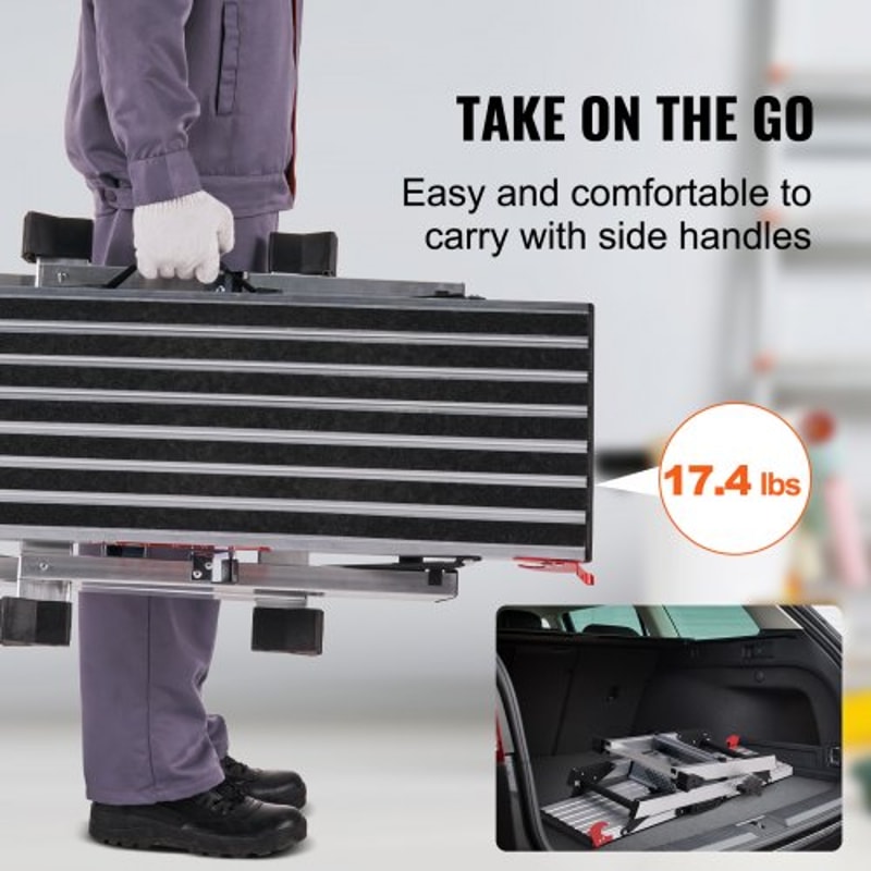 Heavy Duty Folding Aluminum Work Platform With 660lb Load Capacity 3