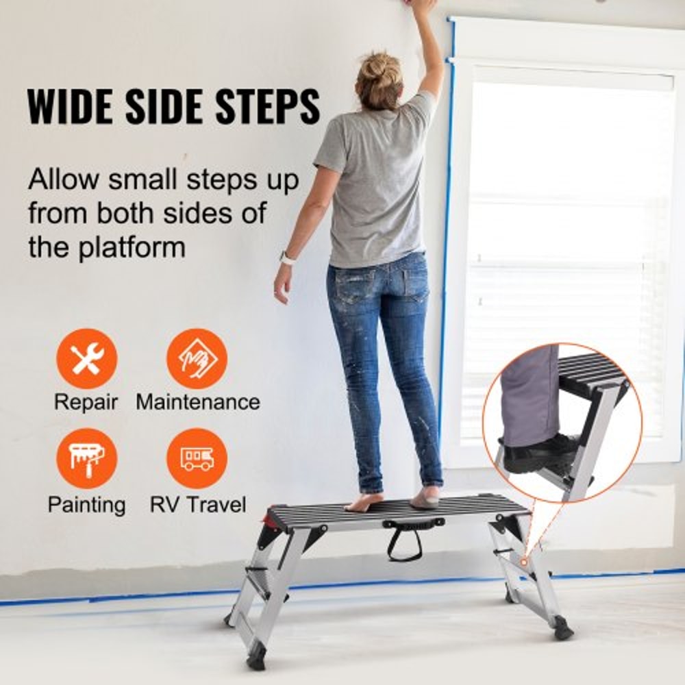 Heavy Duty Folding Aluminum Work Platform With 660lb Load Capacity 5