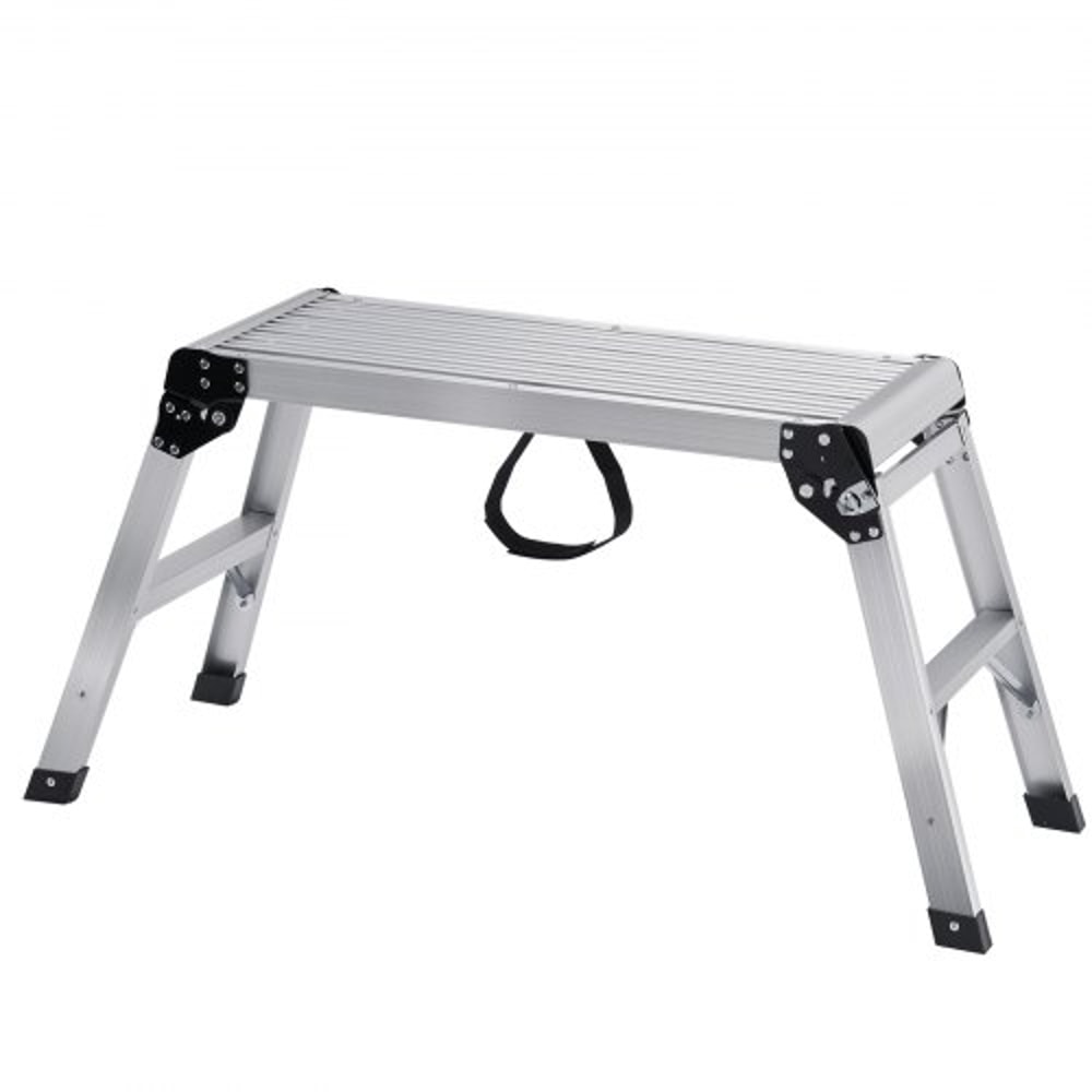 Folding Work Platform 330 Lbs Capacity Aluminum Step Stool Bench 9