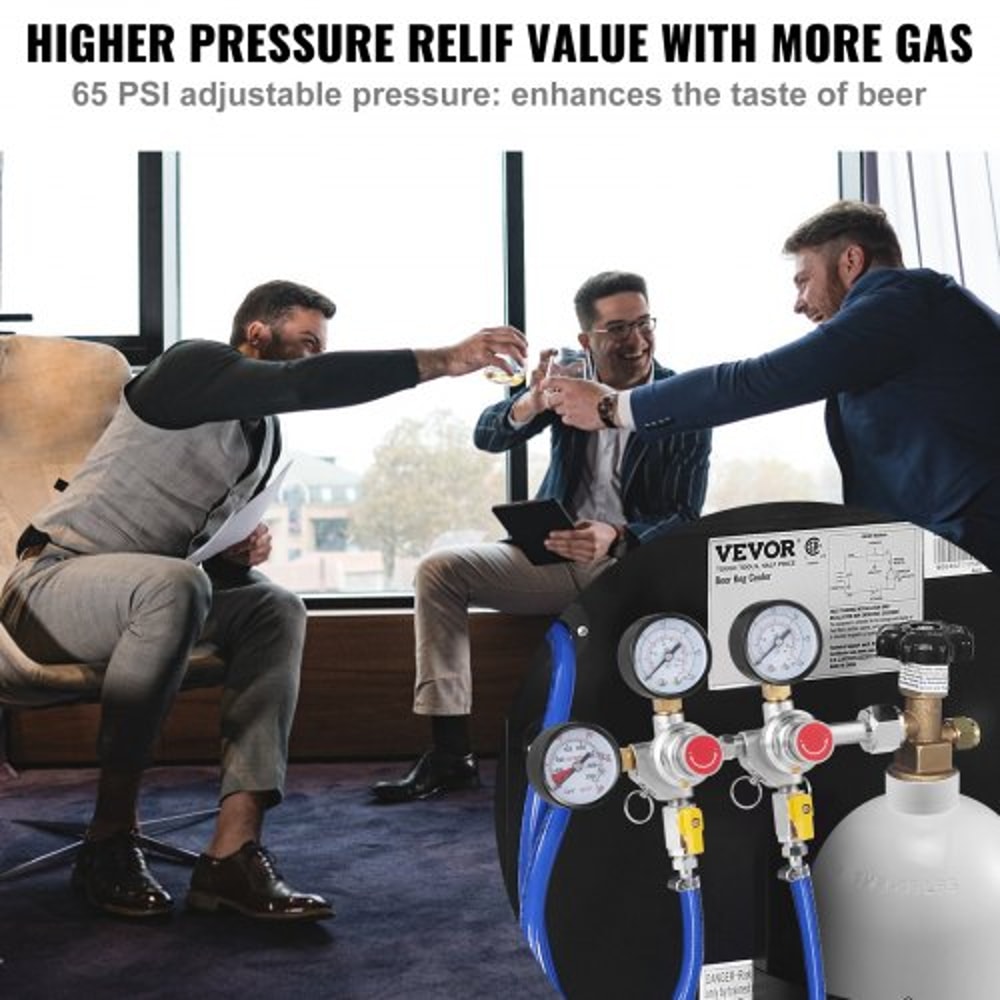 Premium Draft Beer CO2 Regulator With Triple Gauges CGA320 Fitting 2