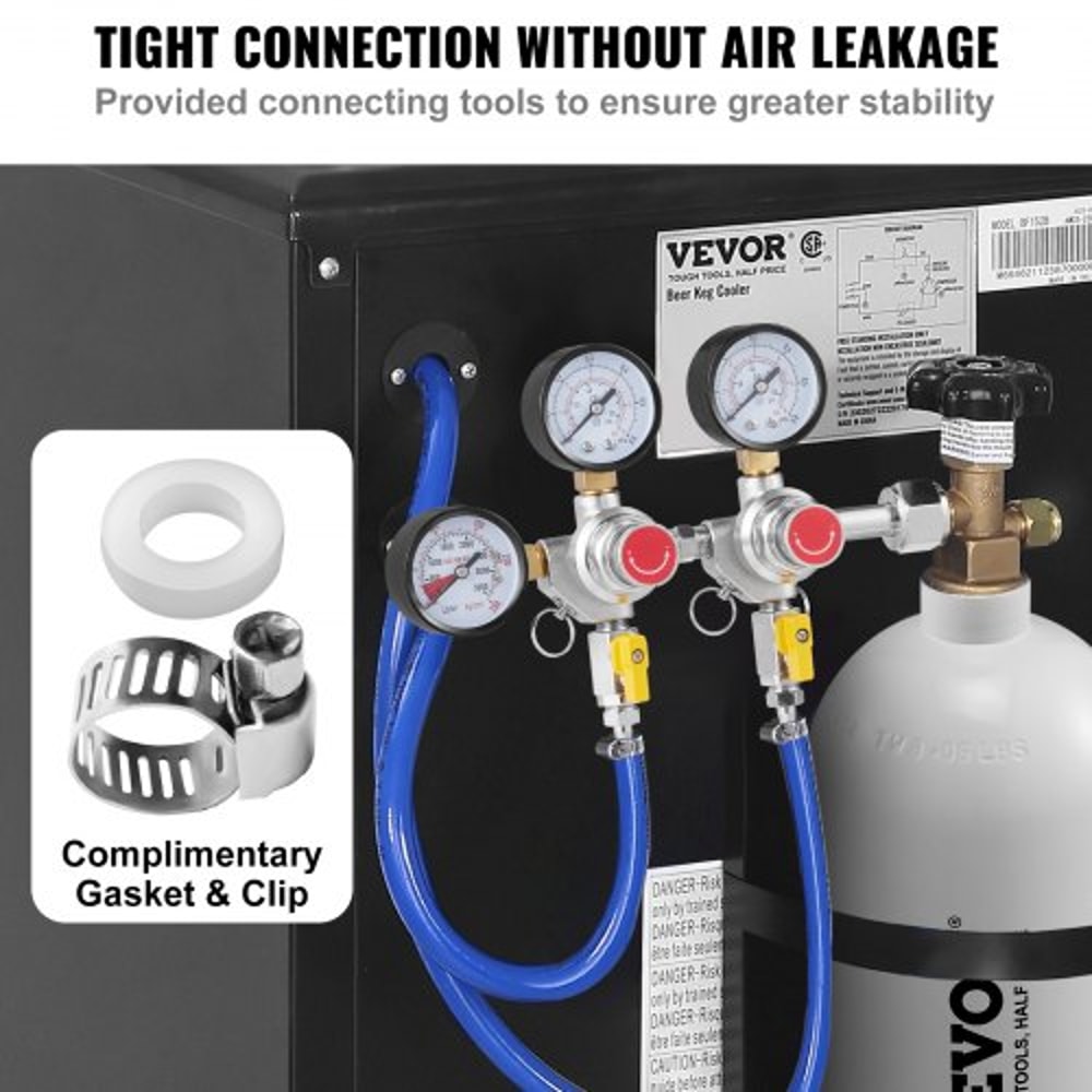 Premium Draft Beer CO2 Regulator With Triple Gauges CGA320 Fitting 3
