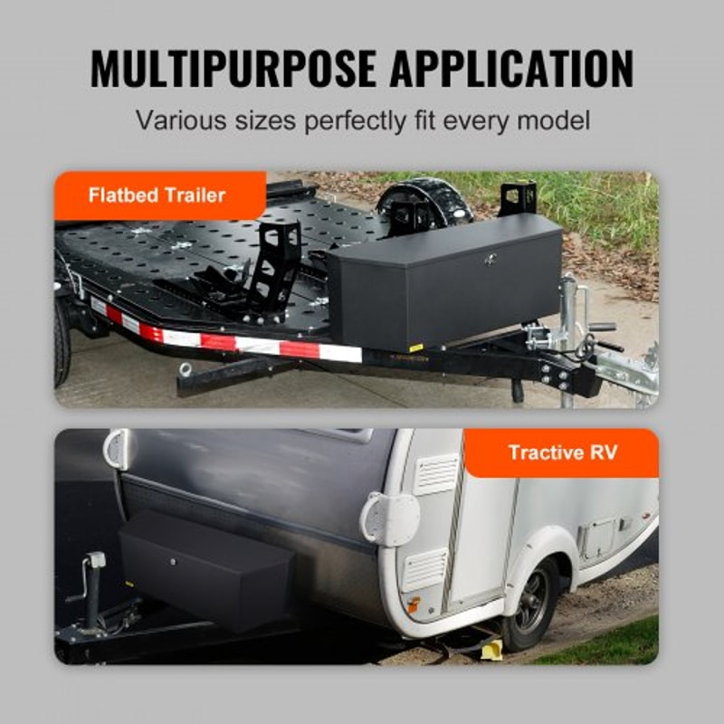 Premium Trailer Tongue Tool Box With Lockable Storage 5