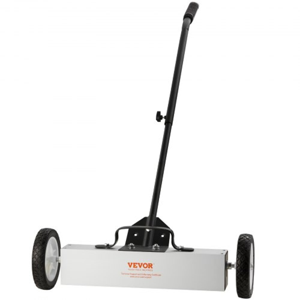 Heavy Duty Rolling Magnetic Sweeper With Wheels Adjustable Handle 0