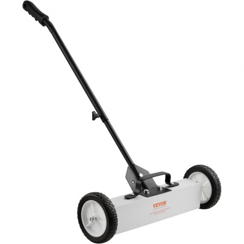 Heavy Duty Rolling Magnetic Sweeper With Wheels Adjustable Handle 7