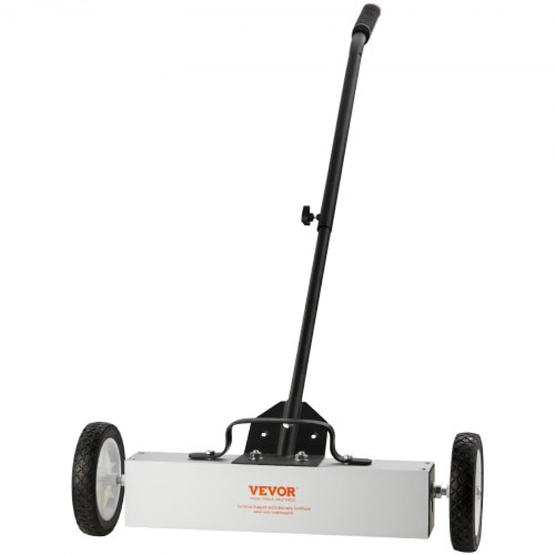 Heavy Duty Rolling Magnetic Sweeper With Wheels Adjustable Handle 9