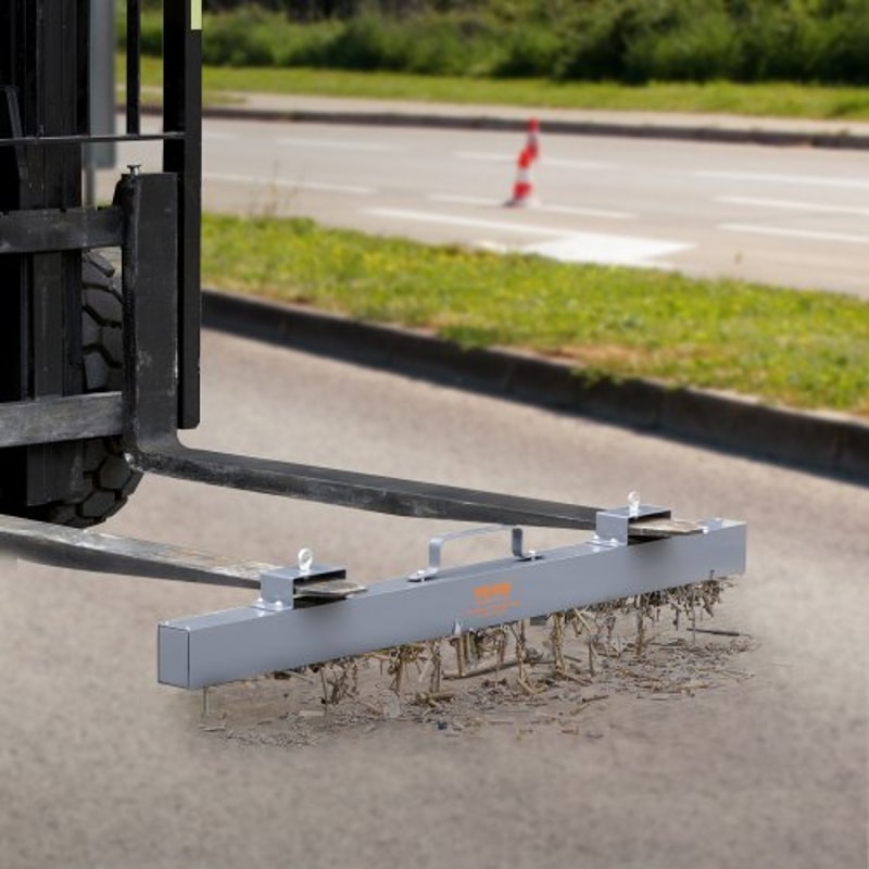Industrial Forklift Magnetic Sweeper Pickup Tool 93lb 6