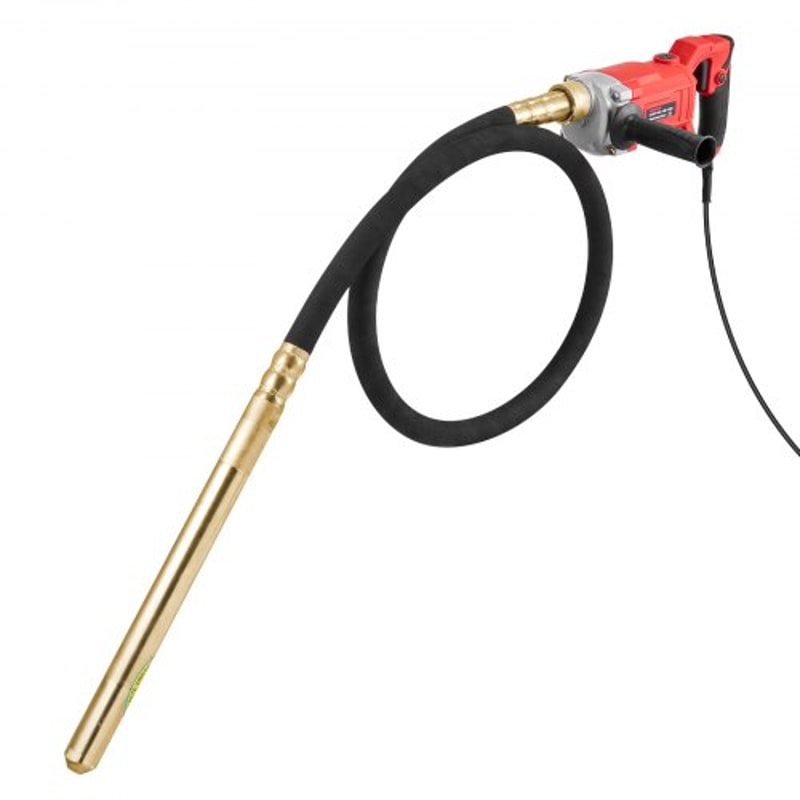 Premium Handheld Electric Concrete Vibrator 800W High Frequency Compaction Tool 0