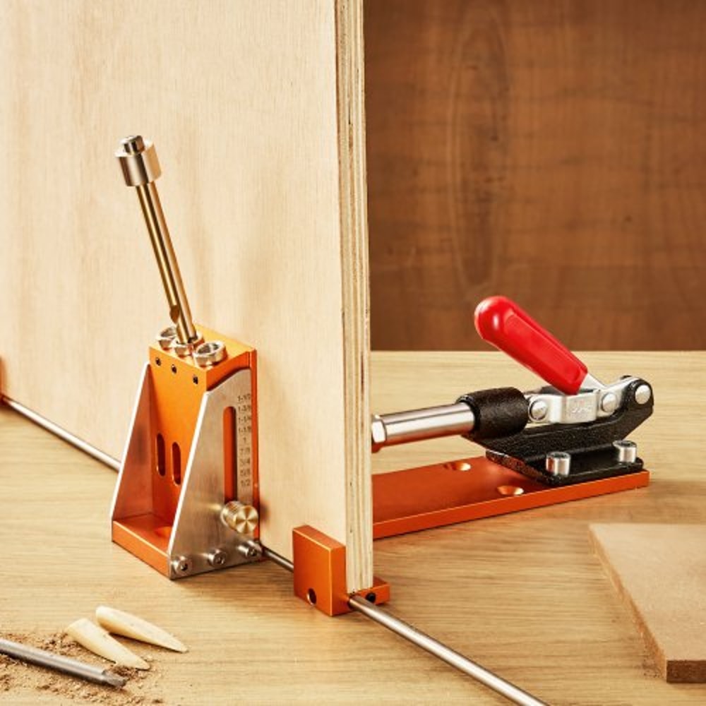 Premium Adjustable Pocket Hole Jig Joinery Kit With C Clamp Accessories 6