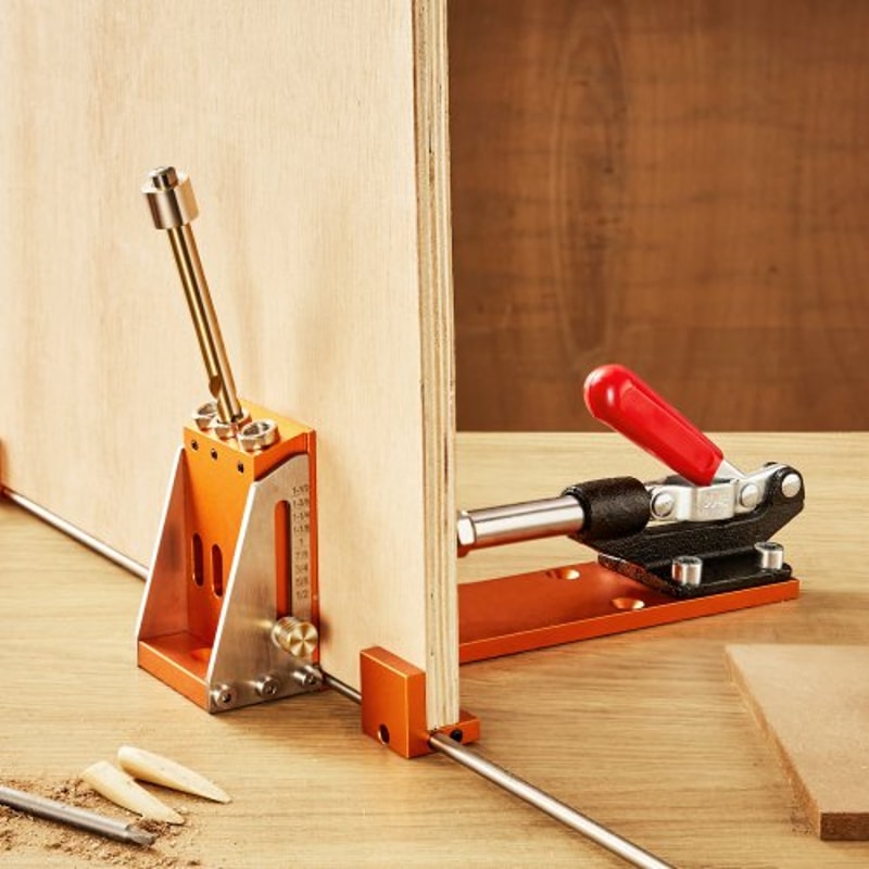Premium Adjustable Pocket Hole Jig Joinery Kit With C Clamp Accessories 6