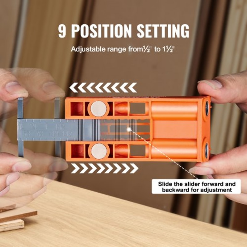 Premium Adjustable Pocket Hole Jig Kit With Clamp Accessories For Precision Woodworking 2