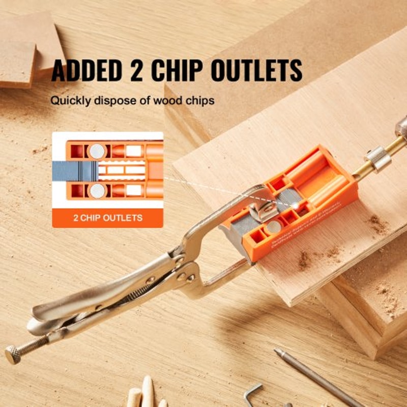 Premium Adjustable Pocket Hole Jig Kit With Clamp Accessories For Precision Woodworking 4