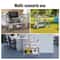 Premium 3 Tier Stainless Steel Utility Cart With Lockable Wheels And 400lb Capacity 5