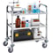 Premium 3 Tier Stainless Steel Utility Cart With Lockable Wheels And 400lb Capacity 9