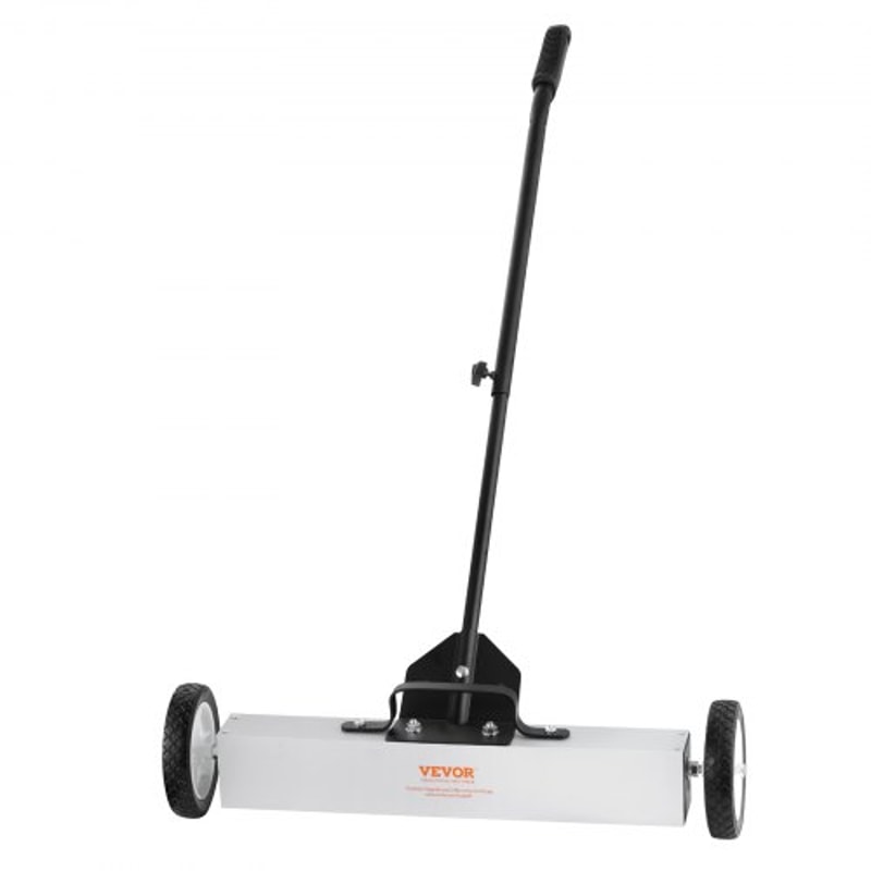 Premium Heavy Duty Rolling Magnetic Sweeper With Wheels Adjustable Handle 0