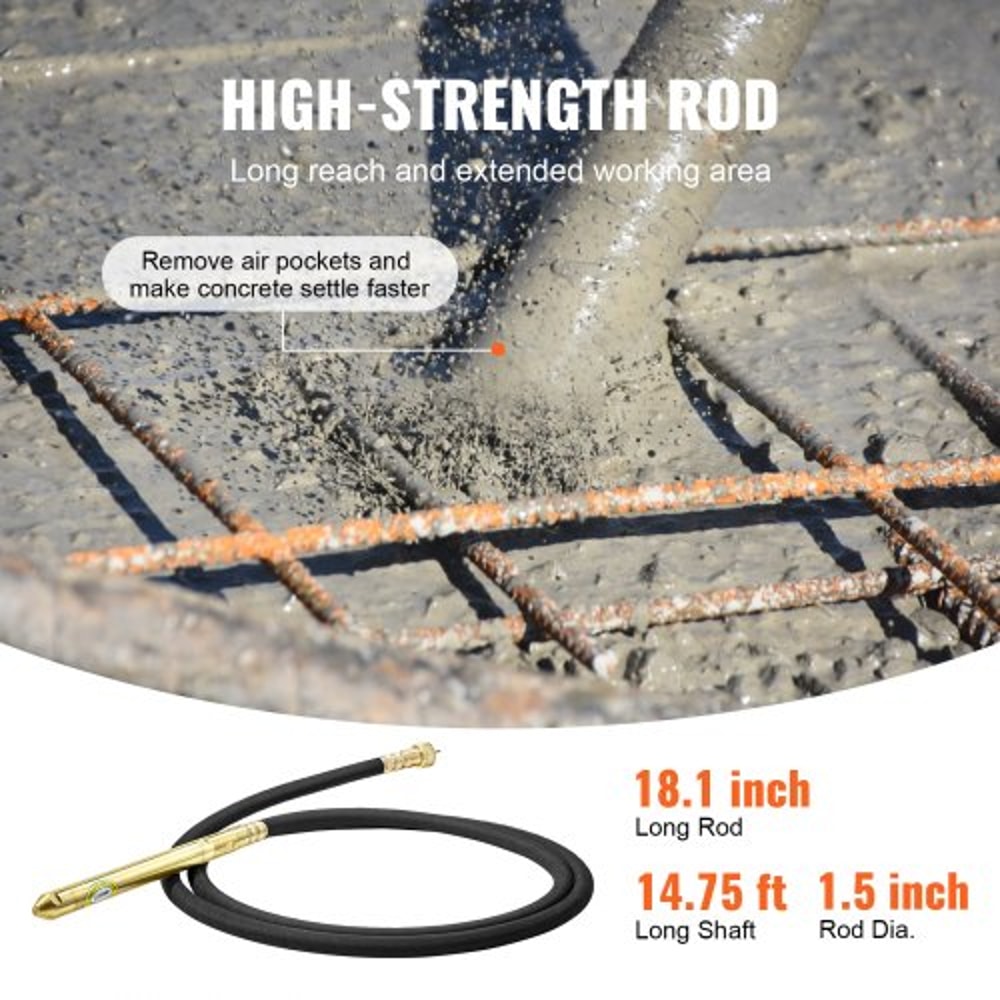 Portable Electric Concrete Vibrator 1300W High Compaction Tool 2