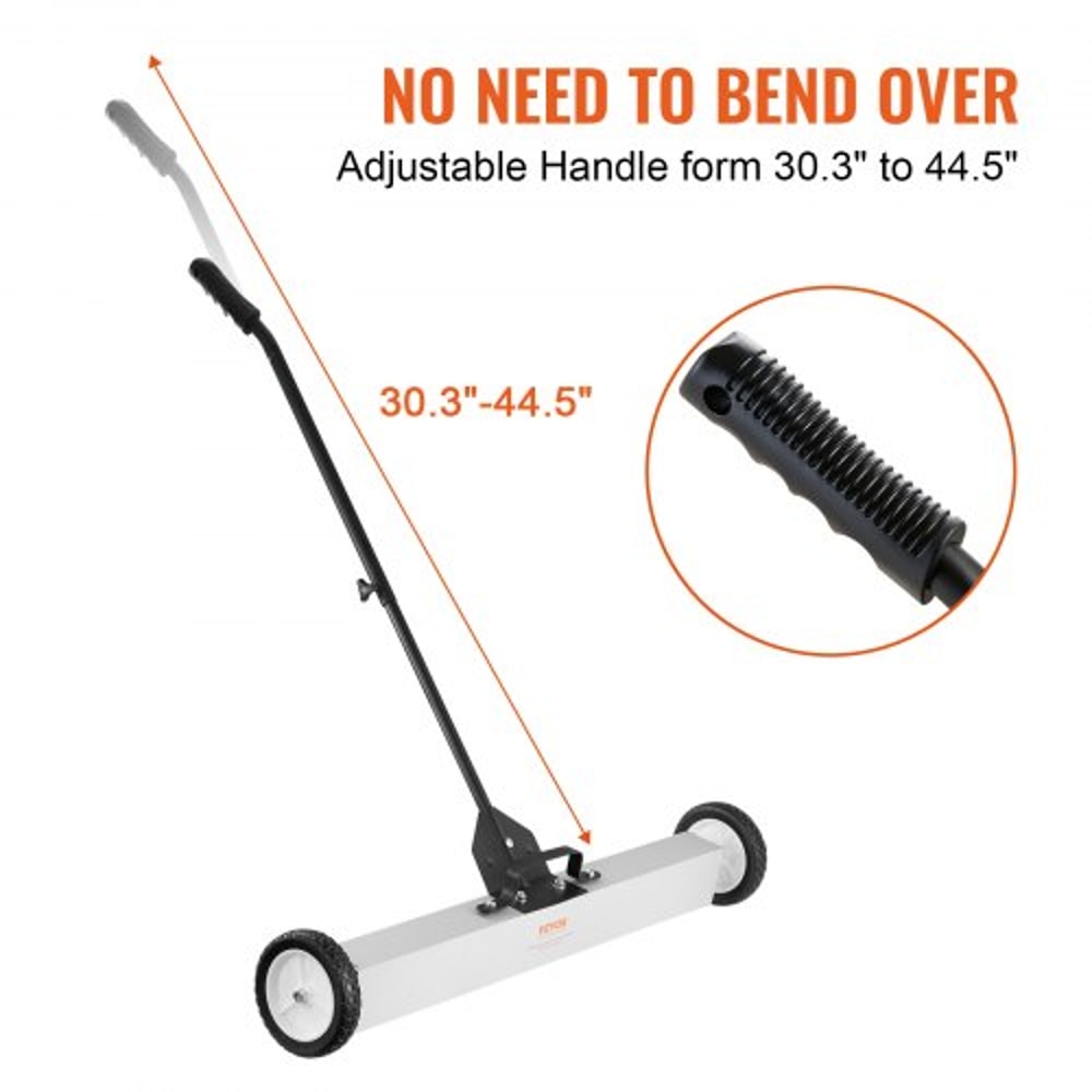 Heavy Duty Rolling Magnetic Sweeper With Wheels And Adjustable Handle 4
