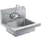 Commercial Stainless Steel Wall Mount Hand Sink With Faucet 0