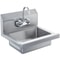 Commercial Stainless Steel Wall Mount Hand Sink With Faucet 0