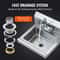 Commercial Stainless Steel Wall Mount Hand Sink With Faucet 3