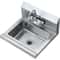 Commercial Stainless Steel Wall Mount Hand Sink With Faucet 8