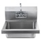 Commercial Stainless Steel Wall Mount Hand Sink With Faucet 9