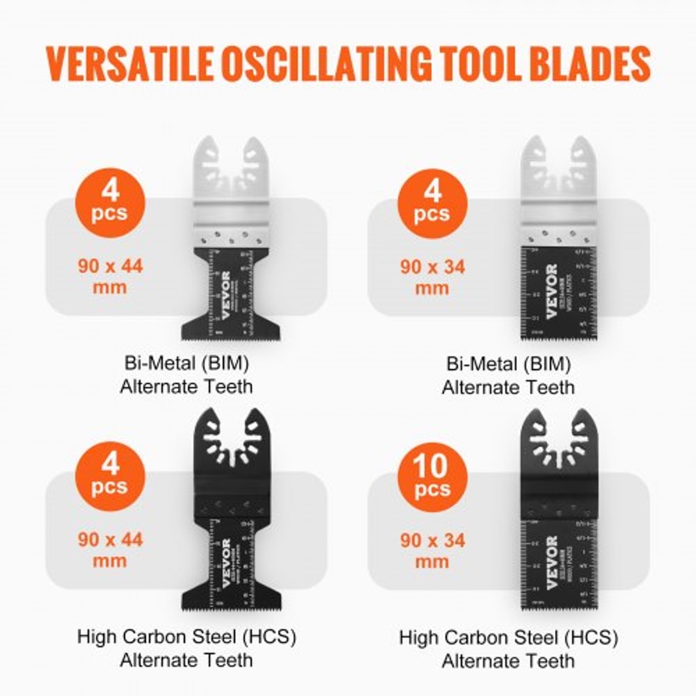30PCS Universal Oscillating Tool Blades Kit With Quick Release 3