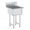 Heavy Duty Stainless Steel Prep Commercial Utility Sink With Faucet Legs 0
