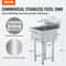 Heavy Duty Stainless Steel Prep Commercial Utility Sink With Faucet Legs 1
