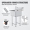 Heavy Duty Stainless Steel Prep Commercial Utility Sink With Faucet Legs 3