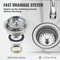 Heavy Duty Stainless Steel Prep Commercial Utility Sink With Faucet Legs 4