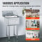Heavy Duty Stainless Steel Prep Commercial Utility Sink With Faucet Legs 5