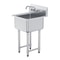 Heavy Duty Stainless Steel Prep Commercial Utility Sink With Faucet Legs 7