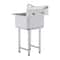 Heavy Duty Stainless Steel Prep Commercial Utility Sink With Faucet Legs 9