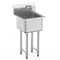 Heavy Duty Stainless Steel Utility Sink With Faucet Legs Commercial Prep Sink 0