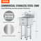 Heavy Duty Stainless Steel Utility Sink With Faucet Legs Commercial Prep Sink 3