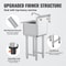 Heavy Duty Stainless Steel Utility Sink With Faucet Legs Commercial Prep Sink 5