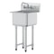 Heavy Duty Stainless Steel Utility Sink With Faucet Legs Commercial Prep Sink 7