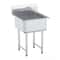 Stainless Steel Prep And Utility Sink Commercial Stainless Steel Prep Utility Sink With Faucet Le 0