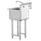 Heavy Duty Stainless Steel Utility Sink With Faucet Legs Commercial Prep Sink 9