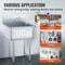 Stainless Steel Prep And Utility Sink Commercial Stainless Steel Prep Utility Sink With Faucet Le 3