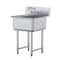 Stainless Steel Prep And Utility Sink Commercial Stainless Steel Prep Utility Sink With Faucet Le 7