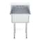 Stainless Steel Prep And Utility Sink Commercial Stainless Steel Prep Utility Sink With Faucet Le 8