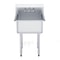 Stainless Steel Prep And Utility Sink Commercial Stainless Steel Prep Utility Sink With Faucet Le 8
