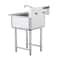 Stainless Steel Prep And Utility Sink Commercial Stainless Steel Prep Utility Sink With Faucet Le 9