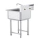 Stainless Steel Prep And Utility Sink Commercial Stainless Steel Prep Utility Sink With Faucet Le 9