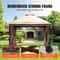 Spacious Outdoor Patio Gazebo Canopy Shelter With Mosquito Netting 3
